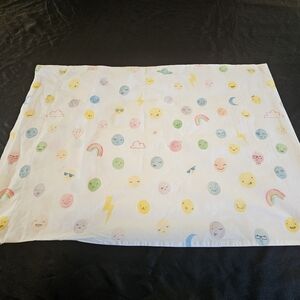 Pottery Barn Kids Colorful Emoji And Rainbow Pillowcase